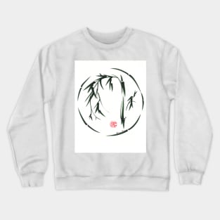 VISIONARY Original sumi-e enso ink brush wash painting Crewneck Sweatshirt